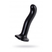 Черный стимулятор для пар P G-Spot Dildo Size L - 19 см. - Strap-on-me - в Нижневартовске купить с доставкой