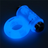 Голубое, светящееся в темноте эрекционное виброкольцо Lumino Play Vibrating Penis Ring - Lovetoy - в Нижневартовске купить с доставкой
