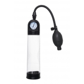 Прозрачная механическая помпа Roald с манометром - Sexus - в Нижневартовске купить с доставкой Прозрачная механическая помпа Roald с манометром - Sexus - в Нижневартовске купить с доставкой