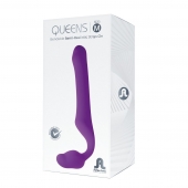 Лиловый безремневой страпон Queens M - Adrien Lastic - купить с доставкой в Нижневартовске