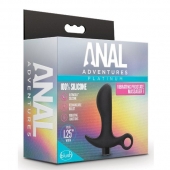 Черный анальный вибратор Silicone Vibrating Prostate Massager 01 - 10,8 см. - Blush Novelties - в Нижневартовске купить с доставкой