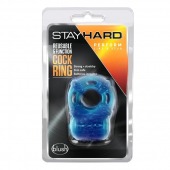 Голубое эрекционное виброкольцо Reusable 5 Function Cock Ring - Blush Novelties - в Нижневартовске купить с доставкой