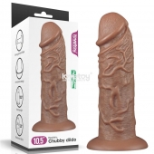 Коричневый фаллоимитатор Cubby dildo - 26,6 см. - Lovetoy в Нижневартовске Коричневый фаллоимитатор Cubby dildo - 26,6 см. - Lovetoy