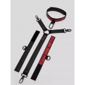 Ошейник с наручниками Reversible Faux Leather Collar and Wrist - Fifty Shades of Grey - купить с доставкой в Нижневартовске
