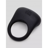 Черное эрекционное виброкольцо Sensation Rechargeable Vibrating Love Ring - Fifty Shades of Grey - в Нижневартовске купить с доставкой