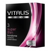 Ультратонкие презервативы VITALIS PREMIUM super thin - 3 шт. - Vitalis - купить с доставкой в Нижневартовске