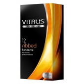 Ребристые презервативы VITALIS PREMIUM ribbed - 12 шт. - Vitalis - купить с доставкой в Нижневартовске