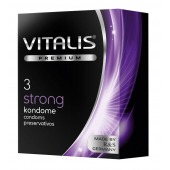 Презервативы с утолщенной стенкой VITALIS PREMIUM strong - 3 шт. - Vitalis - купить с доставкой в Нижневартовске