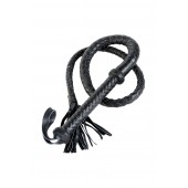 Длинный кожаный кнут с хлопушками на конце - ToyFa - купить с доставкой в Нижневартовске