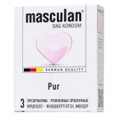 Супертонкие презервативы Masculan Pur - 3 шт. - Masculan - купить с доставкой в Нижневартовске