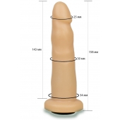Телесная насадка Harness - 15,8 см. - LOVETOY (А-Полимер) - купить с доставкой в Нижневартовске