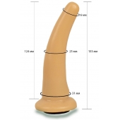 Телесная гладкая насадка Harness - 13,3 см. - LOVETOY (А-Полимер) - купить с доставкой в Нижневартовске