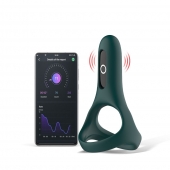 Изумрудное виброкольцо Magic Motion Rise с подхватом мошонки - Magic Motion - в Нижневартовске купить с доставкой
