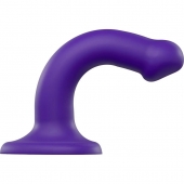 Фиолетовый фаллоимитатор-насадка Strap-On-Me Dildo Dual Density size S - 17 см. - Strap-on-me - купить с доставкой в Нижневартовске