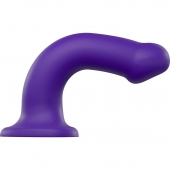 Фиолетовый фаллоимитатор-насадка Strap-On-Me Dildo Dual Density size L - 19 см. - Strap-on-me - купить с доставкой в Нижневартовске
