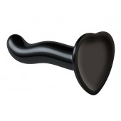 Черный фаллоимитатор-насадка Strap-On-Me P G spot Dildo size S - 16,4 см. - Strap-on-me - купить с доставкой в Нижневартовске