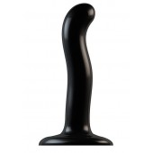 Черный фаллоимитатор-насадка Strap-On-Me P G spot Dildo size S - 16,4 см. - Strap-on-me - купить с доставкой в Нижневартовске