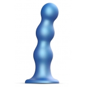 Голубая насадка Strap-On-Me Dildo Plug Balls size S - Strap-on-me - купить с доставкой в Нижневартовске