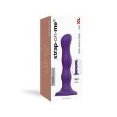 Фиолетовая насадка Strap-On-Me Dildo Geisha Balls size XL - Strap-on-me - купить с доставкой в Нижневартовске