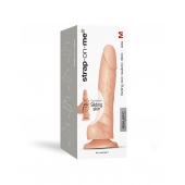 Телесный фаллоимитатор Strap-On-Me Sliding Skin Realistic Dildo size M - Strap-on-me купить с доставкой в интернет-магазине Orgasmix в Нижневартовске Телесный фаллоимитатор Strap-On-Me Sliding Skin Realistic Dildo size M - Strap-on-me