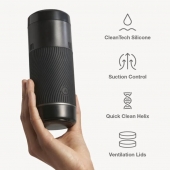 Черный мастурбатор с контролем всасывания Arcwave Pow Stroker - Arcwave - в Нижневартовске купить с доставкой