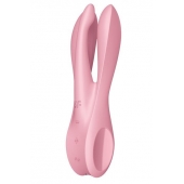 Розовый вибратор Threesome 1 с  пальчиками - Satisfyer в Нижневартовске Розовый вибратор Threesome 1 с  пальчиками - Satisfyer
