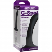 Черная изогнутая насадка Vac-U-Lock G-Spot - 16,5 см. - Doc Johnson - купить с доставкой в Нижневартовске