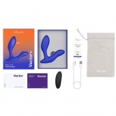 Синий анальный вибратор We-Vibe Vector+ - We-vibe - в Нижневартовске купить с доставкой