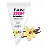 Съедобное согревающее массажное масло Love Me Tender Vanilla с ароматом ванили - 10 мл. - Love to Love - купить с доставкой в Нижневартовске