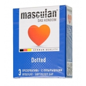 Презервативы с пупырышками Masculan Dotted - 3 шт. - Masculan - купить с доставкой в Нижневартовске