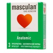 Презервативы анатомической формы Masculan Anatomic - 3 шт. - Masculan - купить с доставкой в Нижневартовске