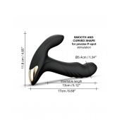 Черный вибромассажер простаты Multi P-Joy с 3 моторами - Dorcel - в Нижневартовске купить с доставкой