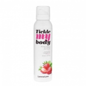 Массажная хрустящая пенка Tickle My Body Strawberry с ароматом клубники - 150 мл. - Love to Love - купить с доставкой в Нижневартовске