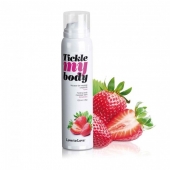 Массажная хрустящая пенка Tickle My Body Strawberry с ароматом клубники - 150 мл. - Love to Love - купить с доставкой в Нижневартовске