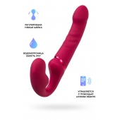 Малиновый безремневой страпон Lapis - 23 см. - Lovense - купить с доставкой в Нижневартовске