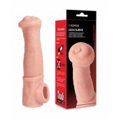 Телесная фантазийная насадка на член Cock Sleeve Size L - KOKOS - в Нижневартовске купить с доставкой