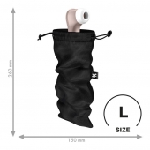 Черный мешочек для хранения игрушек Treasure Bag L - Satisfyer - купить с доставкой в Нижневартовске