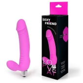 Розовый безремневой страпон Sexy Friend - 1137 - купить с доставкой в Нижневартовске