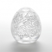Мастурбатор-яйцо Keith Haring EGG PARTY - Tenga - в Нижневартовске купить с доставкой