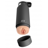 Серый мастурбатор в виде бутылки F*ck Flask - Pipedream - в Нижневартовске купить с доставкой