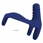 Синяя вибронасадка на пенис Vibrating Penis Sling - Baile - в Нижневартовске купить с доставкой