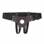 Трусики для страпона коричневого цвета - БДСМ Арсенал - купить с доставкой в Нижневартовске