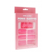 Набор из 7 розовых насадок на пенис ONE-A-DAY PENIS SLEEVES PINK - Seven Creations - в Нижневартовске купить с доставкой