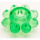 Зеленое эрекционное кольцо-цветок - Toyfa Basic - в Нижневартовске купить с доставкой