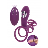 Фиолетовая эрекционная вибронасадка Halo Halo C-Ring Sleeve - Toy Joy - в Нижневартовске купить с доставкой