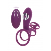 Фиолетовая эрекционная вибронасадка Halo Halo C-Ring Sleeve - Toy Joy - в Нижневартовске купить с доставкой