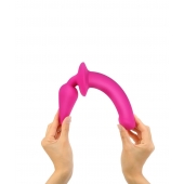 Ярко-розовый двусторонний фаллоимитатор Switch Plug-In Semi-Realistic Size L - Strap-on-me купить с доставкой в интернет-магазине Orgasmix в Нижневартовске Ярко-розовый двусторонний фаллоимитатор Switch Plug-In Semi-Realistic Size L - Strap-on-me