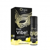Съедобный жидкий вибратор Dual Vibe! со вкусом лимонного джина с тоником - 15 мл. - ORGIE - купить с доставкой в Нижневартовске