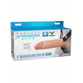 Полый страпон на ремнях 6’’ Hollow Silicone Strap-on - Pipedream - купить с доставкой в Нижневартовске