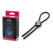 Тёмно-серое эрекционное кольцо с зажимом Again and Again Adjustable Cock Ring - Fifty Shades of Grey - в Нижневартовске купить с доставкой